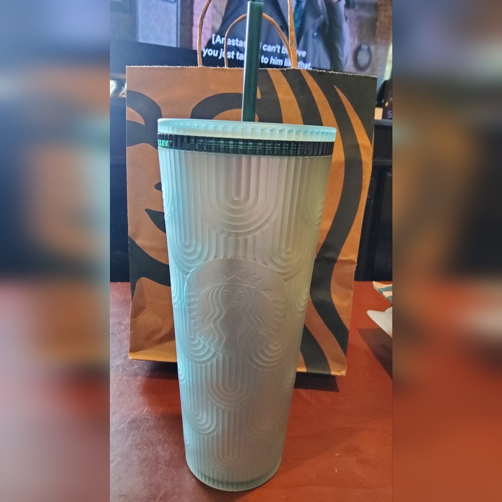 Starbucks 2024 Anniversary Shell Mint Green Soft Touch Tumbler